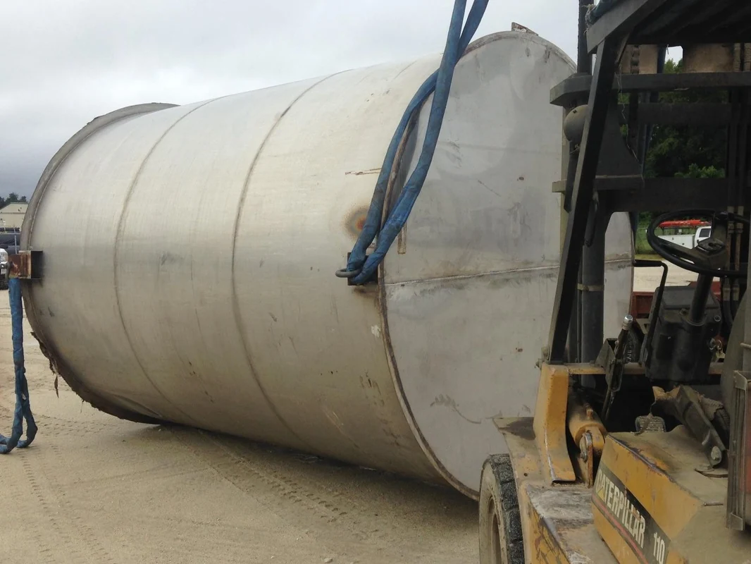 Large cylindrical vessel pictured in Andrews’ official fabrication gallery